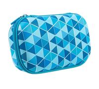 Werwing Astuccio colorato per ragazze, grande capacità, organizer per articoli scolastici con 2 scomparti, grazioso astuccio per penne, strumenti artistici e oggetti essenziali da viaggio, Blu,