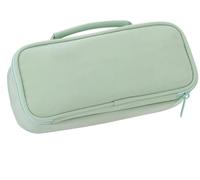 Werwing Astuccio spazioso in tela con manico, resistente astuccio portapenne per materiale scolastico, ragazzi e studenti universitari, nero, Verde, Taglia unica, Unisex Professionale