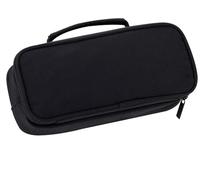 Werwing Astuccio spazioso in tela con manico, resistente astuccio portapenne per materiale scolastico, ragazzi e studenti universitari, nero, Nero , Taglia unica, Unisex Professionale