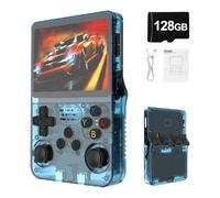 Werwing Console di gioco portatile retrò R36S - Schermo IPS da 3,5 pollici, batteria 3500 mAh, scheda MicroSD da 128 GB, giochi precaricati 20K+, sistema operativo Linux