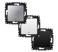 WESA - Interruttore da parete a croce standard, facile da installare con opzione a diversi disegni.