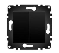 WESA - Interruttore da parete doppio standard semplice, facile da installare con una selezione di diversi disegni.