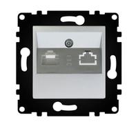 WESA - Presa da parete standard per telefono, facile installazione con opzione a diversi modelli, non include telaio, PJ-37-G