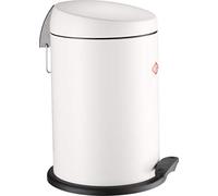 Wesco Capboy Base - Pattumiera pratica con coperchio inclinato in acciaio inox, colore: sabbia opaca, 13 litri, pedale in plastica