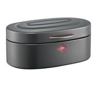 WESCO Contenitore per il pane Single Elly, colore grafite opaco, lamiera d'acciaio verniciata a polvere, fori di ventilazione e manico stabile