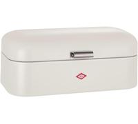 WESCO Grandy, contenitore per il pane, colore sabbia opaco, lamiera d'acciaio verniciata a polvere, fori di ventilazione e manico stabile