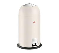 WESCO Kickmaster Junior Pattumiera in colore sabbia opaco, lamiera d'acciaio verniciata a polvere, ammortizzatore integrato, volume 12 litri, inserto in plastica, sportello di inserimento