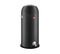 WESCO Kickmaster Maxi pattumiera in colore grafite opaco, lamiera d'acciaio verniciata a polvere, ammortizzatore integrato, volume 40 litri, grande inserimento