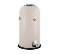 WESCO Kickmaster - Pattumiera in colore sabbia opaco, lamiera d'acciaio verniciata a polvere, ammortizzatore integrato, volume 33 litri, grande inserimento