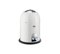 WESCO Mini Master - Pattumiera per cosmetici, colore bianco, lamiera d'acciaio verniciata a polvere, volume 6 litri, inserto in plastica, pedana
