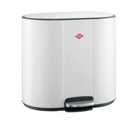 WESCO Multicollector - 2 pattumiere a pedale, in lamiera d'acciaio verniciata a polvere, 2 contenitori in plastica da 25 litri, pedana in metallo, pratica maniglia, filtro antiodore, blocco coperchio