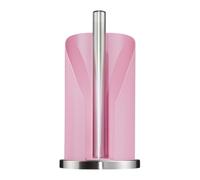 Wesco Porta rotolo di carta di colore rosa in acciaio inox e lamiera di acciaio verniciato colorato, base stabile in acciaio inox, per rotoli di carta da cucina standard o 2-3 rotoli di carta igienica