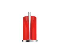 WESCO Porta rotolo di carta di colore rosso in acciaio inox e lamiera di acciaio verniciato colorato, base in acciaio inox, per rotoli di carta da cucina standard o 2-3 rotoli di carta igienica