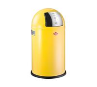 Wesco Pushboy Junior 22L acciaio inox Giallo Cesto spazzatura - Secchio per la spazzatura, 350 mm, 630 mm