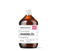 wesentlich - Olio di mandorle (Prunus Dulcis), pressate a freddo, puro al 100%, 500 ml