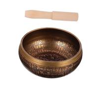 WESIEVYA 1 Set ciotola sonora fatta a mano ciotole relax rintocchi di campane tibetane set meditazione accessori decorazioni ciotola da meditazione ornamenti da tavolo
