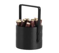 WESIEVYA 1 Set Secchio per legna da ardere in miniatura in scala 1:12 - Porta legna per casa delle bambole con catasta di - Accessori per per interni ed esterni Micro falò da campeggio Decorazione