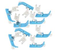 WESIEVYA 10 Pezzi Piedino Pressore Industriale Destro per Macchina da Cucire Singola Ago Compatibile Versatile in Plastica e Metallo per Cuciture Nette e Precise