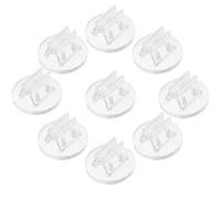 WESIEVYA 100 supporti in plastica per carte da gioco - Porta etichette trasparenti per cartellini di 2 mm di spessore - Basi in miniatura per prezzi, menu, etichette, foto, biglietti promemoria,