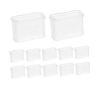 WESIEVYA 12 Pezzi Copertura Fischietto Protettiva Trasparente Sostitutiva Per Arbitro Calcio Football Americano Impugnatura Dito Bocca Copertura Fischietto