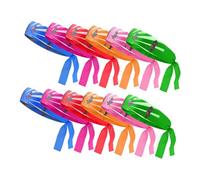 WESIEVYA 12pezzi Fascia Ninja Samurai Riutilizzabile Per Costume e Allenamento Colori Per e Adulti Accessorio Per Tematiche e Karate