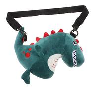 WESIEVYA 1pezzi Portafoglio Peluche Forma Di Dinosauro Borsetta Creativa Per Bambine Portamonete Con Cerniera e Leggero Per Piccole Sorprese