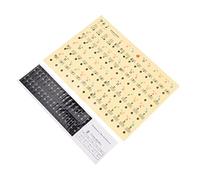 WESIEVYA 1sacchetto Adesivi Per Tasti Di Pianoforte in Nanomateriale Anti-sudore e Durevole Per Principianti Etichette Di Nomi Di Toni e Scala Musicale Adatti Per Organi Elettronici