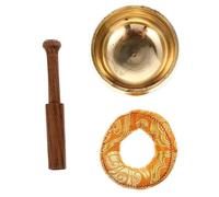 WESIEVYA 1set Ciotola Per Meditazione Con Cuscino e Battente Completo Per Yoga e Relaxation Misti Accessorio Per Musica Meditativa e Pratiche Spirituali