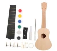 WESIEVYA 1set Per La Creazione Di Ukulele Legno Non Verniciato Kit Per Strumenti Musicali Per Forniture Per Pittura Creativa e Attività Manuali