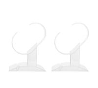 WESIEVYA 2 pezzi Base Espositiva Acrilica Trasparente per Orologi e Gioielli Organizer Sicuro Antigraffio per Casa Ufficio e Vetrina