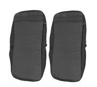 WESIEVYA 2 Pezzi Copertura per Sedile per Deambulatore per Ginocchio in Poliestere Nero Design Anatomico e Fodera Rimovibile, per Riabilitazione a Casa o Ambulatoriale