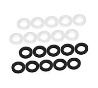 WESIEVYA 20 Pezzi Cuscinetti Tastiera Per Tromba in Feltro Bianco e Nero, Accessori Di Ricambio Per Strumenti a Fiato, Kit Professionale Per Manutenzione e Riparazione Strumento Musicale