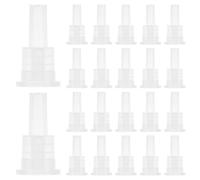 WESIEVYA 200 Pezzi Tappo Interno per Bottiglia di Plastica 18 Denti, Tappo Contagocce per Flacone Olio Essenziale Pp Resistente, Dosatore Preciso per Aromaterapia e Fai da Te