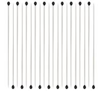 WESIEVYA 200 Spilli per Campioni in Acciaio Inossidabile per Insetti, Kit da 2 Fiale per Collezione e Laboratorio, Esposizione Esemplari Piccoli e Dissezione Educativa