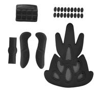 WESIEVYA 23 Pz Fodera Del Casco Spugne Per Casco Sottocasco in Spugna Imbottitura in Schiuma Per Casco Protezione Per Casco Da Bici Kit Imbottitura Casco Anticollisione Plastica Black