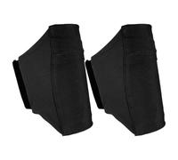 WESIEVYA 2pezzi Porta Cellulare da Gamba Regolabile per Corsa e Jogging, Fascia Elastica Leggera e Traspirante per Smartphone da 5.5 a 7.5 Pollici, Nero