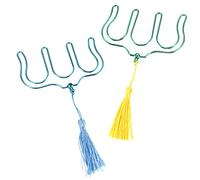 WESIEVYA 2pezzi Porta Spartiti Metallo Clip Per Blu e Verde Per Spartiti e Libri Resistente e Pratico Per Pianoforte e Chitarra