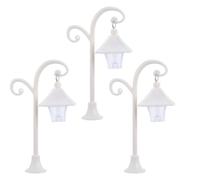 WESIEVYA 3 Pezzi Lampada da Scaffale a Lanterna Wireless Bianca in Abs per Decorazione Biblioteca Installazione Facile