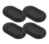 WESIEVYA 4 Pz piedini della valigia accessori da viaggio cinghie per bagagliaio borse valigie suitcase valigia portautensili borchia in plastica di ricambio cuscinetto per i piedi Black
