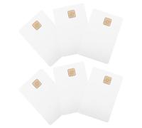 WESIEVYA 6 Carte Identificazione Bianco in Pvc 6 Pezzi Chip Resistente per Impianto Controllo Accessi Adatto a Autisti Camion Minimalista
