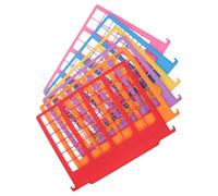 WESIEVYA 6 Pezzi Organizzatore per Documenti da Ufficio in Plastica Divisori Sospesi, Funzione Anti-spill e Stabilità per L'archiviazione Sicura in Spazi Casa e Ufficio