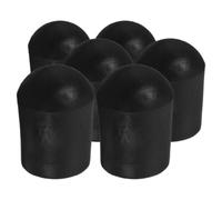 WESIEVYA 6 Pezzi Protezione Portatile per Puntale del Violoncello in Gomma Nera Antiscivolo Diametro 0,5 Cm Tappo Minimalista per Accessori Musicali e Protezione Pavimento