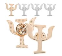 WESIEVYA 6 Spille Psicologia in Lega Vintage Oro e Argento Chiusura Sicura Distintivi da Bavero e Spille da Dottore per Zaini Cappotti e Regali per Psicologi e Infermieri