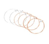 WESIEVYA 6pezzi Corde Per Chitarra Folk Di Corde Per Chitarra Acustica Sostituzione Professionale Per Musicisti Accessori Per Legno
