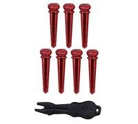 WESIEVYA 7pezzi Pz Di Pini Per Ponte Di Chitarra Legno Duraturo Pz Stile Colorata Accessori Per Chitarra Acustica e Folk Facile Da Usare e Leggero Ottimizza Suono e La Vibrante Stabilità