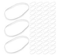 WESIEVYA 900 elastici per capelli trasparenti: piccoli elastici in plastica per trecce - mini neri in plastica per feste, scuola e acconciature di tutti i giorni