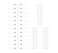 WESIEVYA 96 pezzi di espositore per smalto in gel per unghie - Strumento per esercitarsi con la manicure, espositore magnetico rimovibile per smalto colorato per salone, pratica, formazione per