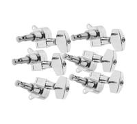 WESIEVYA Accordatori Per Chitarra 6 Pezzi Meccanica Di Bloccaggio Per Chitarre Acustiche Classiche Elettriche Con Piroli Per Corde Design Argento