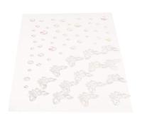 WESIEVYA Adesivi per Gemme Facciali Autoadesivi, Gioielli per Viso Strass e Perle, Decorazioni per Trucco Occhi e Corpo, Foglio Unico per Look Creativo e Resistente Tutta la Giornata