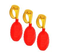 WESIEVYA Anelli Scherzo Spruzzo d'Acqua Rossi 3 Pezzi per Scherzi del Pesce D'aprile Giochi Divertenti per Feste Familiari Indoor e Outdoor